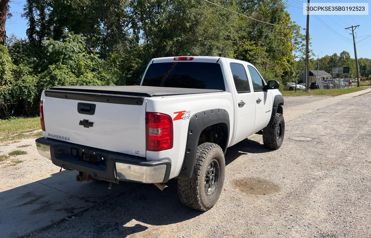 3GCPKSE35BG192523 2011 Chevrolet Silverado K1500 Lt