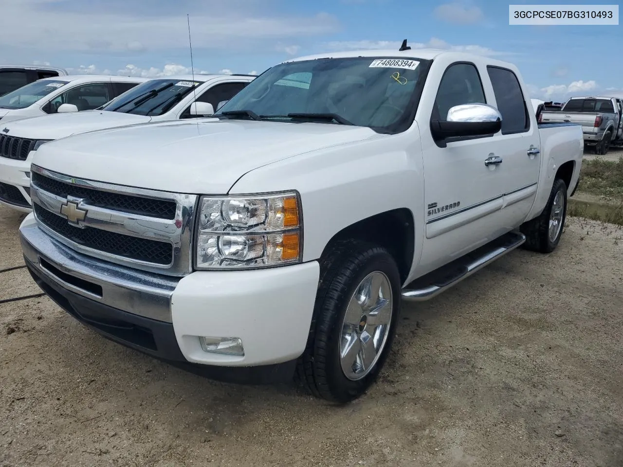 2011 Chevrolet Silverado C1500 Lt VIN: 3GCPCSE07BG310493 Lot: 74808394