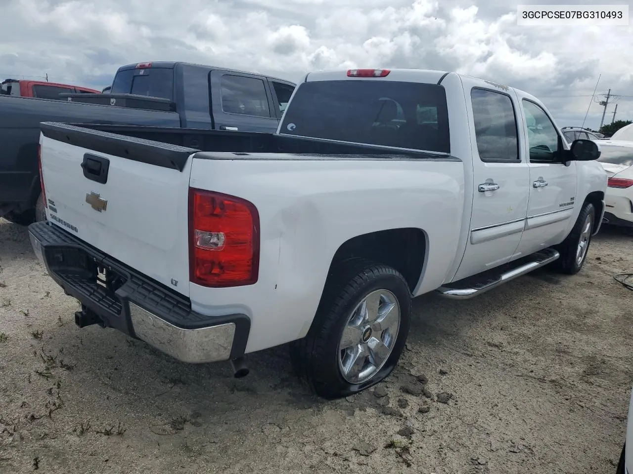 2011 Chevrolet Silverado C1500 Lt VIN: 3GCPCSE07BG310493 Lot: 74808394