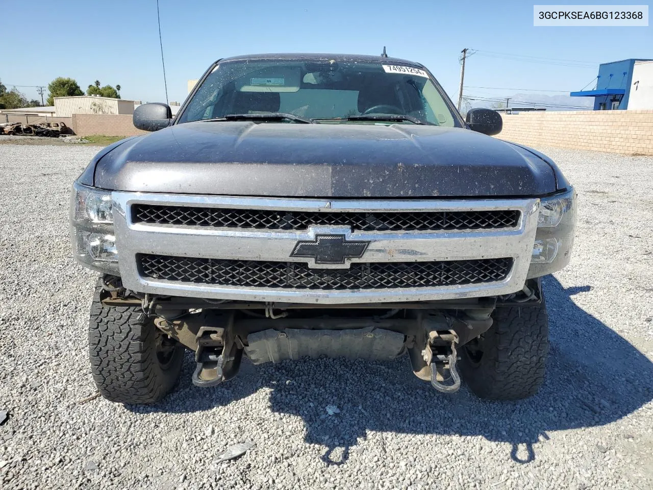 2011 Chevrolet Silverado K1500 Lt VIN: 3GCPKSEA6BG123368 Lot: 74951254