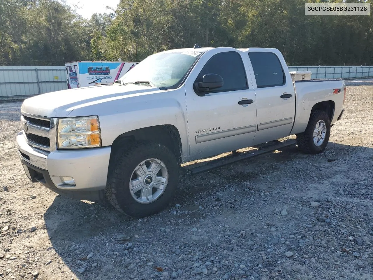 2011 Chevrolet Silverado C1500 Lt VIN: 3GCPCSE05BG231128 Lot: 75301754