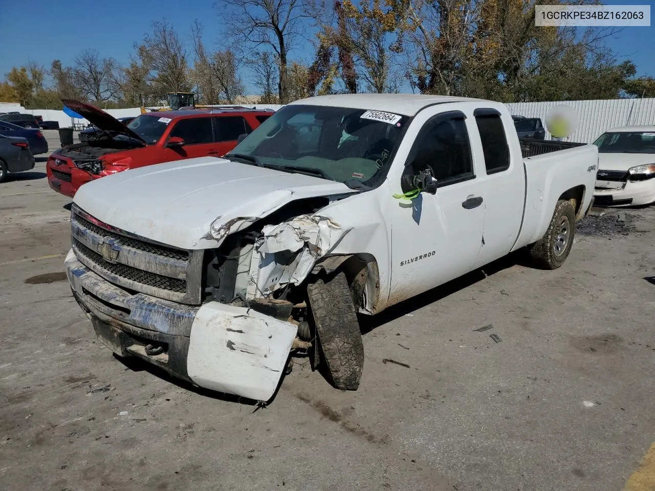 2011 Chevrolet Silverado K1500 VIN: 1GCRKPE34BZ162063 Lot: 75502664