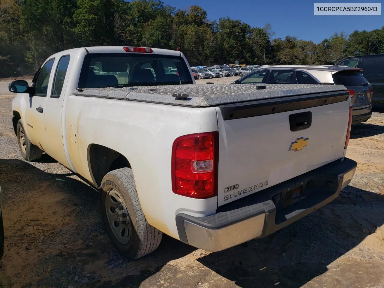 2011 Chevrolet Silverado C1500 VIN: 1GCRCPEA5BZ296043 Lot: 75942034