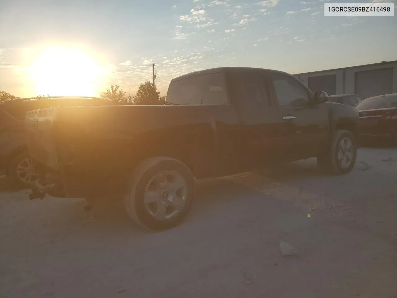 2011 Chevrolet Silverado C1500 Lt VIN: 1GCRCSE09BZ416498 Lot: 76337344