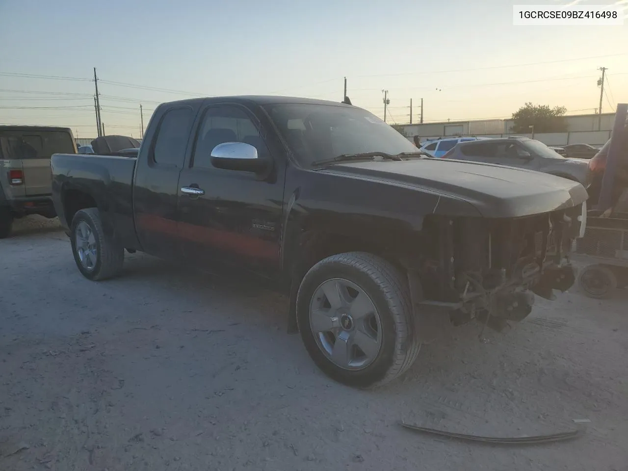 2011 Chevrolet Silverado C1500 Lt VIN: 1GCRCSE09BZ416498 Lot: 76337344