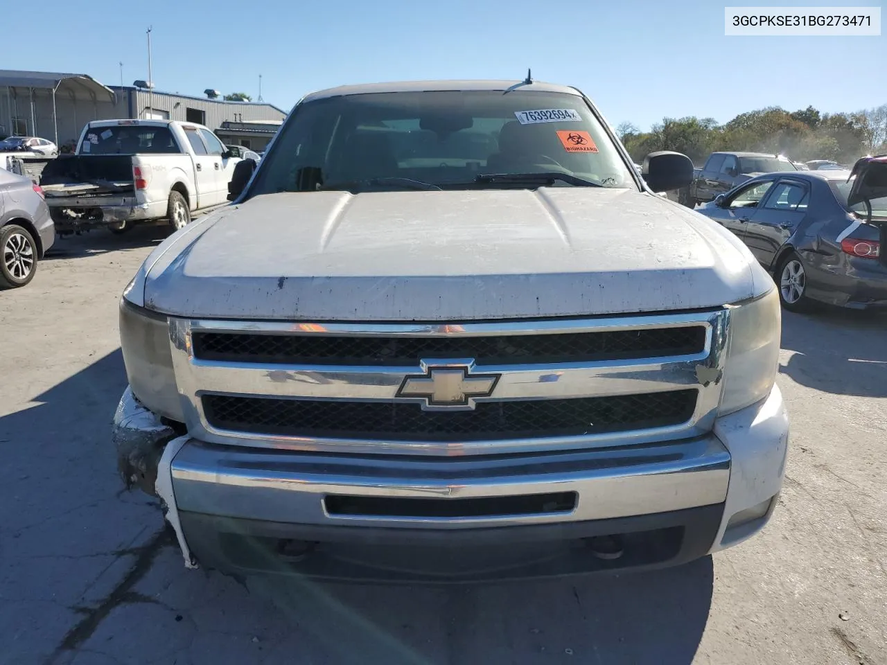 2011 Chevrolet Silverado K1500 Lt VIN: 3GCPKSE31BG273471 Lot: 76392694