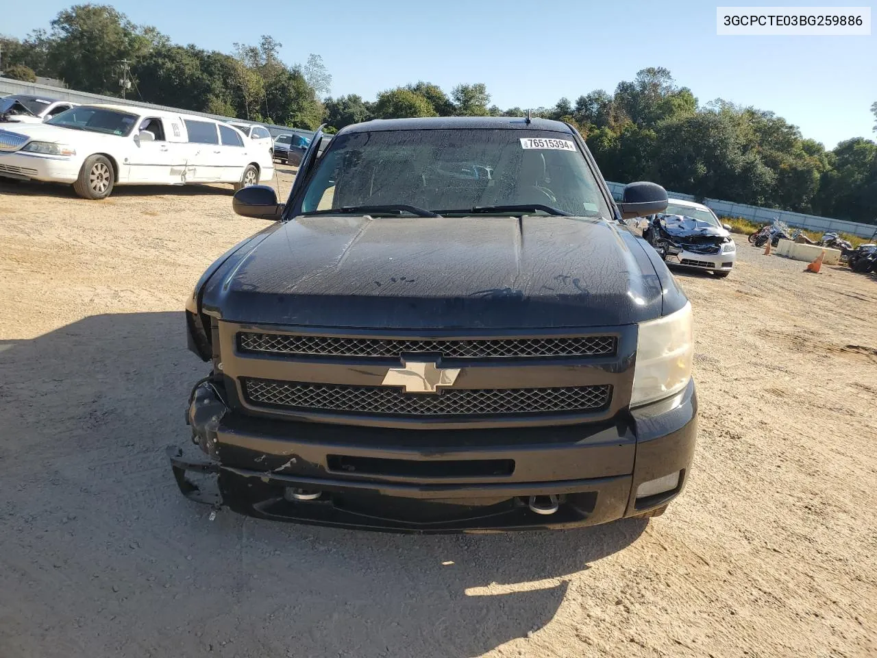 2011 Chevrolet Silverado C1500 Ltz VIN: 3GCPCTE03BG259886 Lot: 76515394