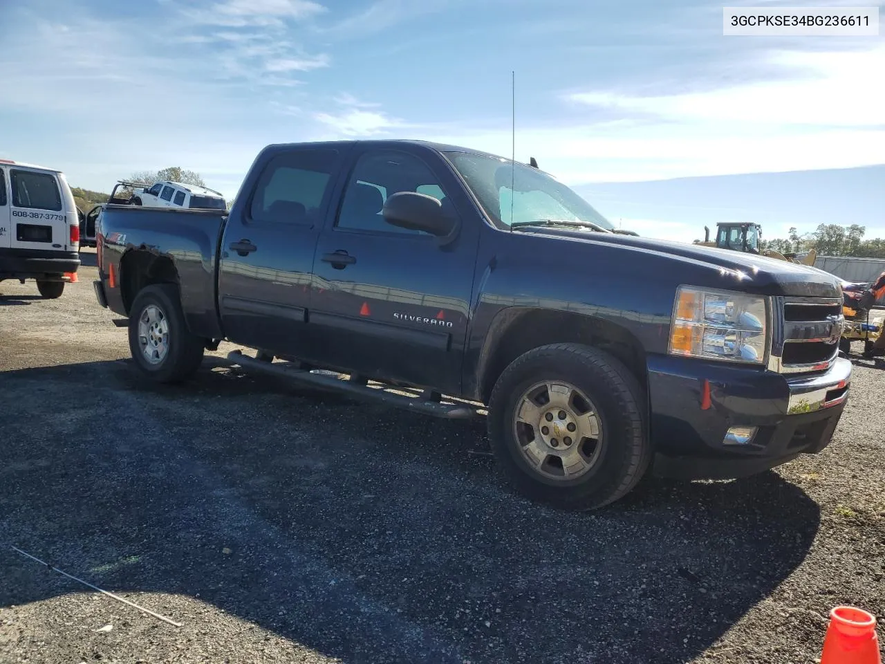 2011 Chevrolet Silverado K1500 Lt VIN: 3GCPKSE34BG236611 Lot: 76566544