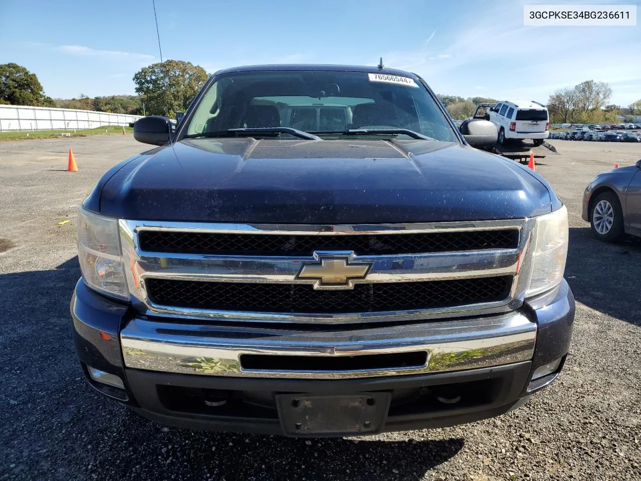 2011 Chevrolet Silverado K1500 Lt VIN: 3GCPKSE34BG236611 Lot: 76566544