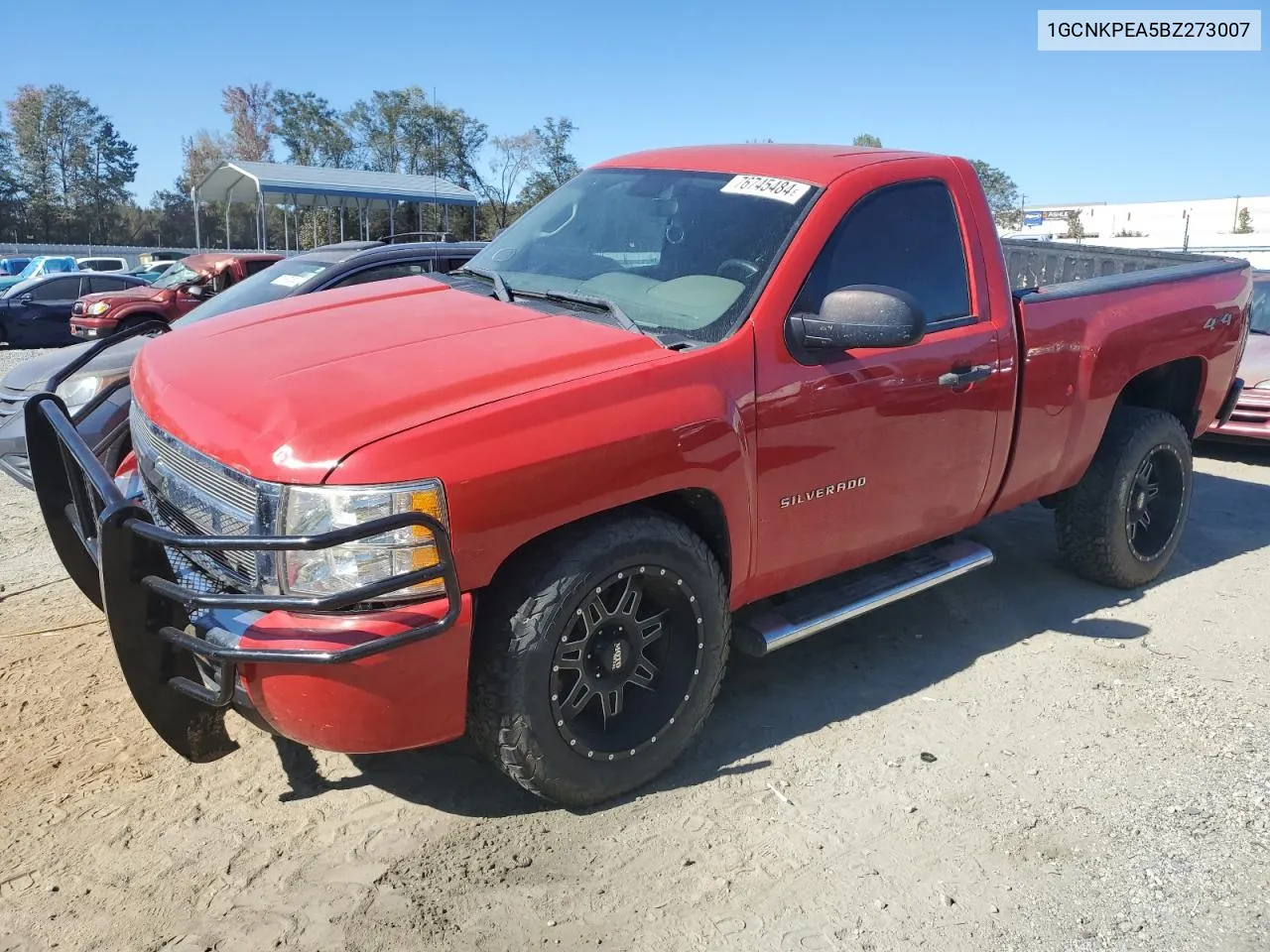 2011 Chevrolet Silverado K1500 VIN: 1GCNKPEA5BZ273007 Lot: 76745484