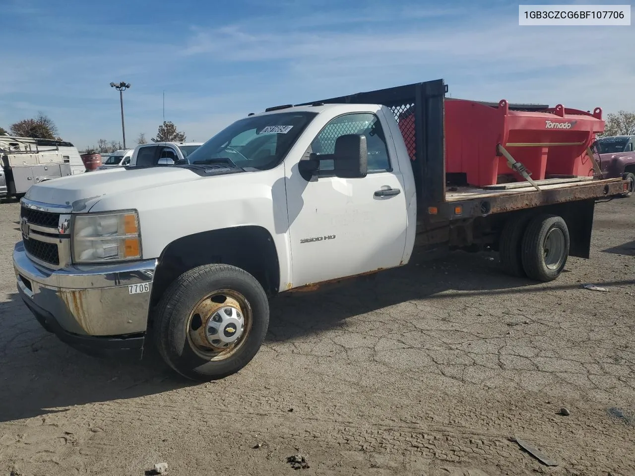 2011 Chevrolet Silverado C3500 VIN: 1GB3CZCG6BF107706 Lot: 76816054