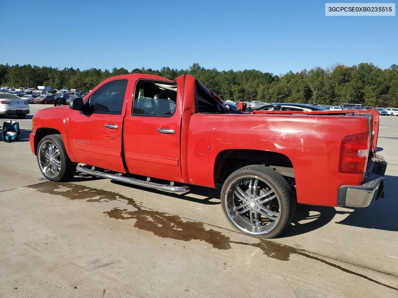 2011 Chevrolet Silverado C1500 Lt VIN: 3GCPCSE0XBG235515 Lot: 76820034