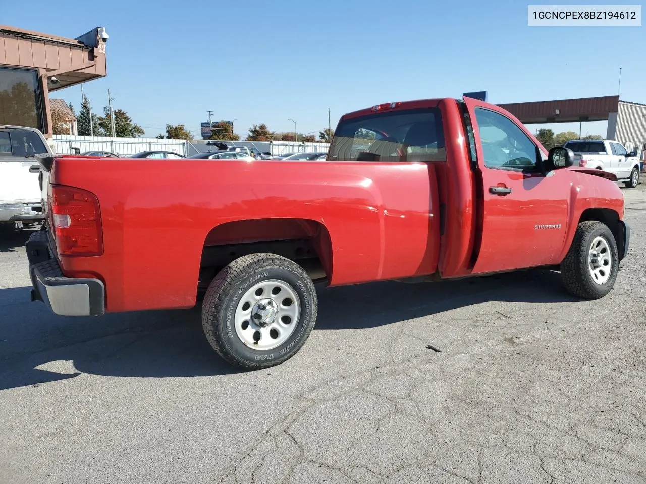 2011 Chevrolet Silverado C1500 VIN: 1GCNCPEX8BZ194612 Lot: 76974164