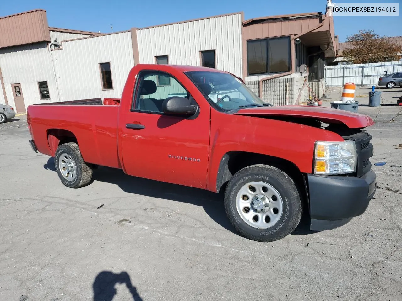 2011 Chevrolet Silverado C1500 VIN: 1GCNCPEX8BZ194612 Lot: 76974164