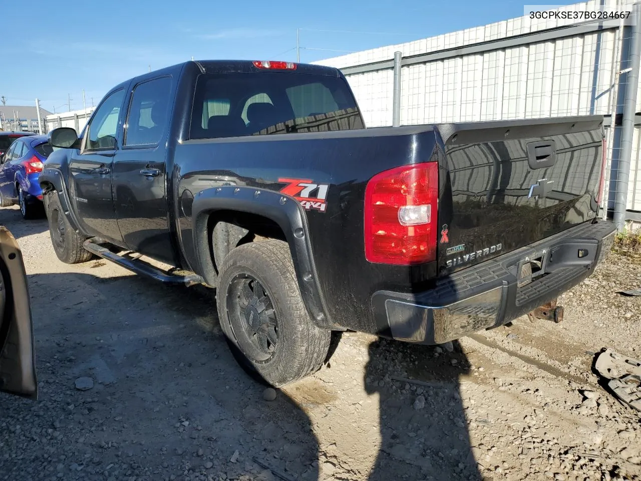 2011 Chevrolet Silverado K1500 Lt VIN: 3GCPKSE37BG284667 Lot: 77100674