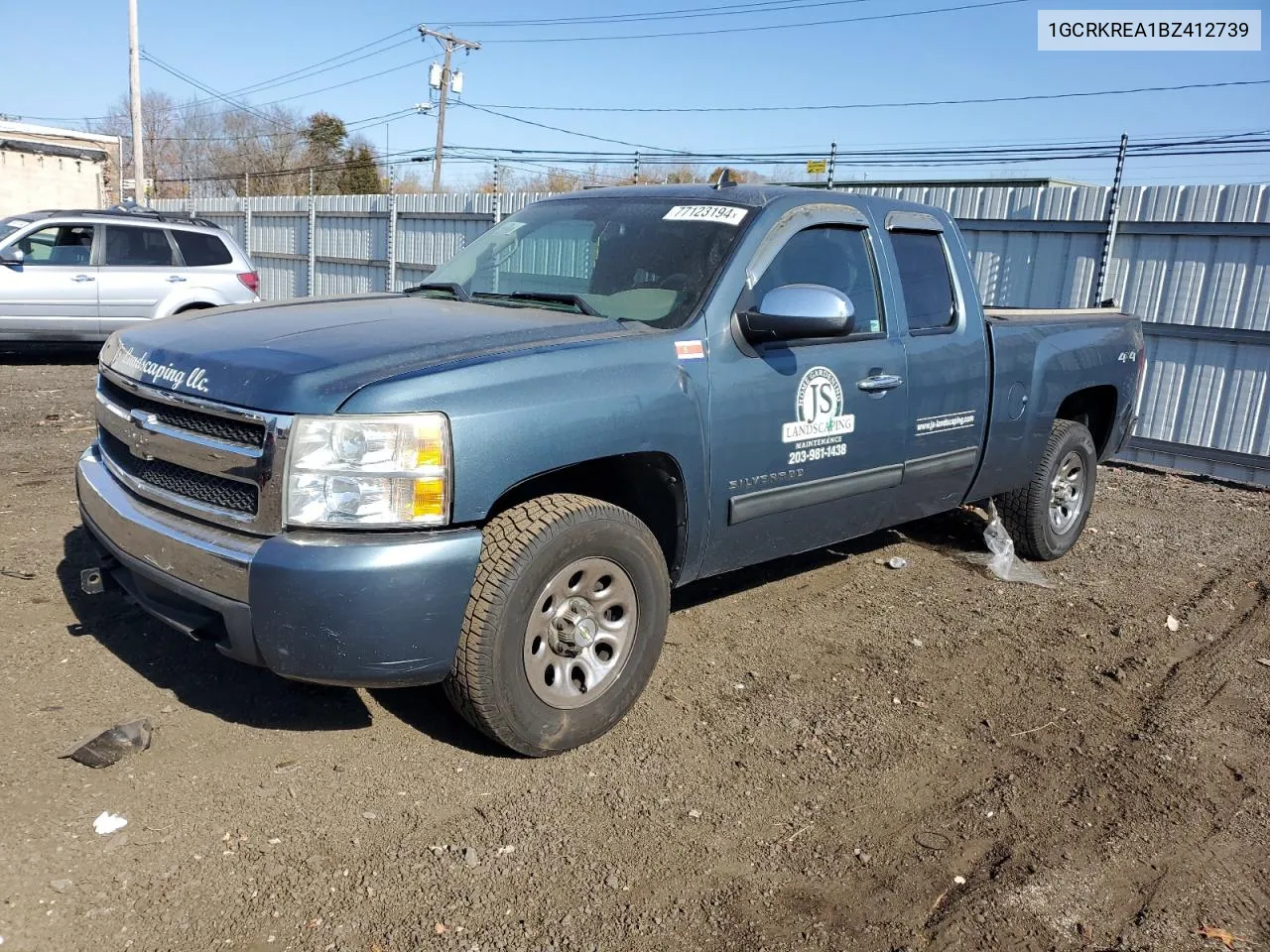 2011 Chevrolet Silverado K1500 Ls VIN: 1GCRKREA1BZ412739 Lot: 77123194