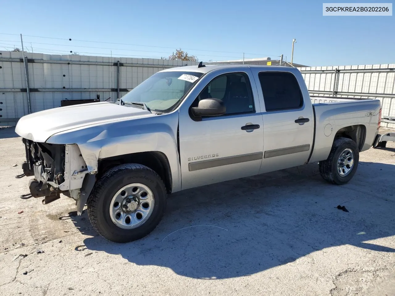 2011 Chevrolet Silverado K1500 Ls VIN: 3GCPKREA2BG202206 Lot: 77137364