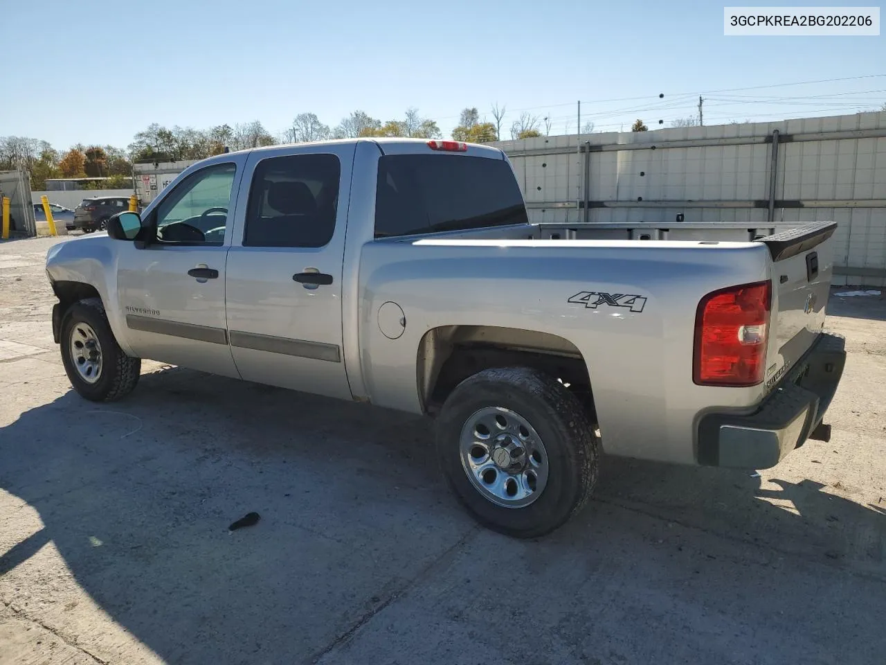 3GCPKREA2BG202206 2011 Chevrolet Silverado K1500 Ls