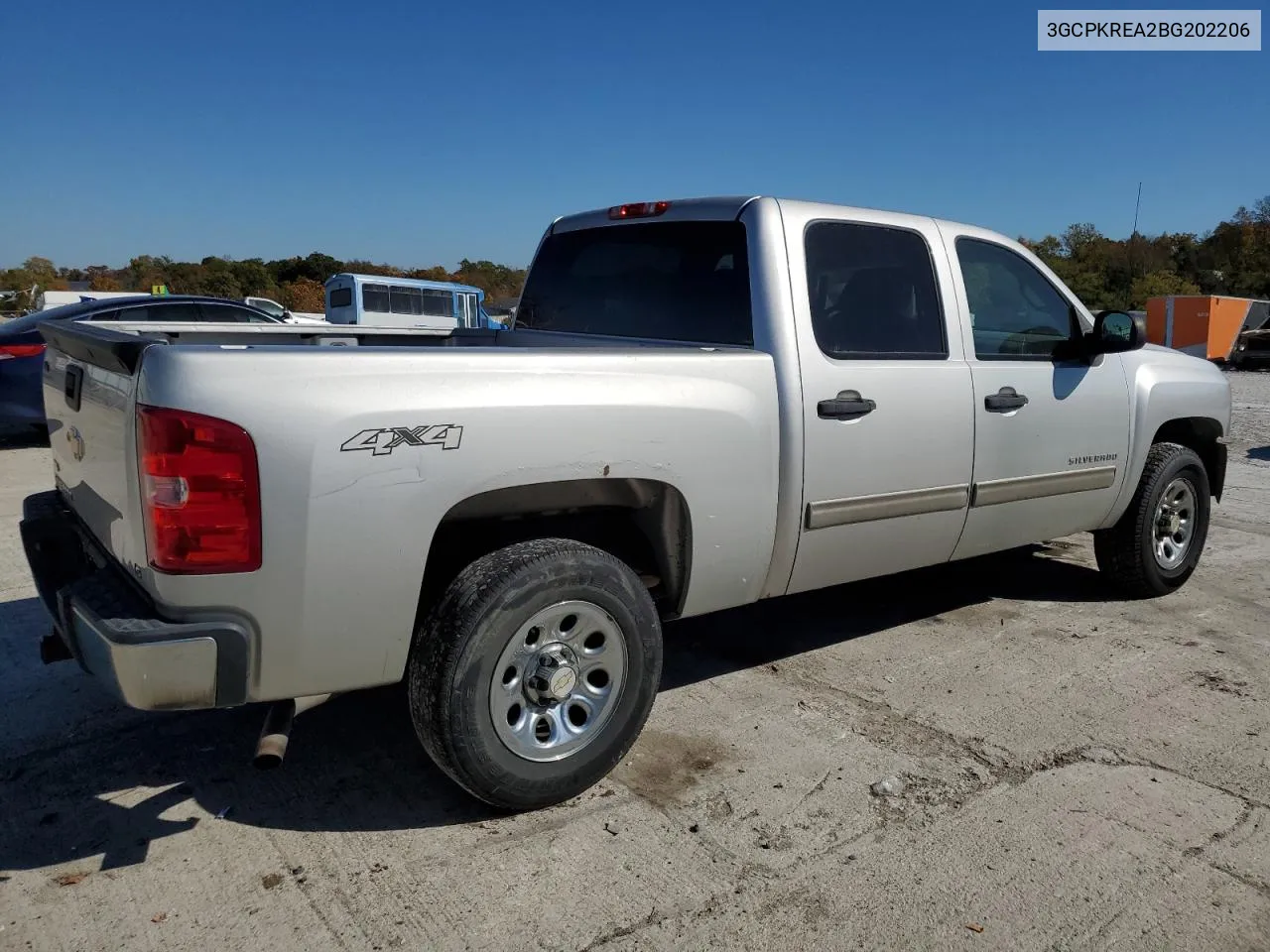 2011 Chevrolet Silverado K1500 Ls VIN: 3GCPKREA2BG202206 Lot: 77137364