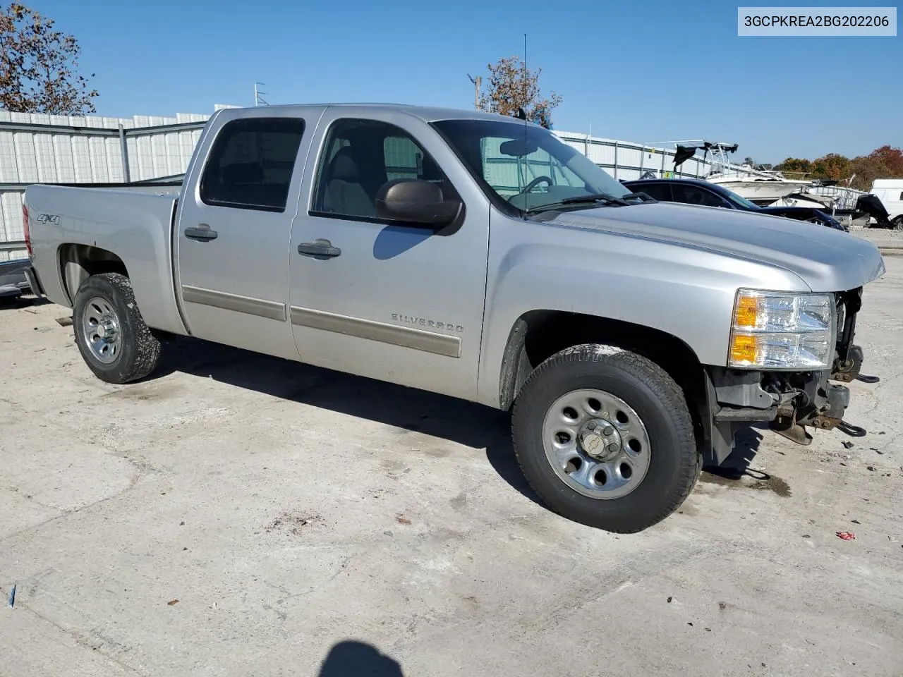 3GCPKREA2BG202206 2011 Chevrolet Silverado K1500 Ls