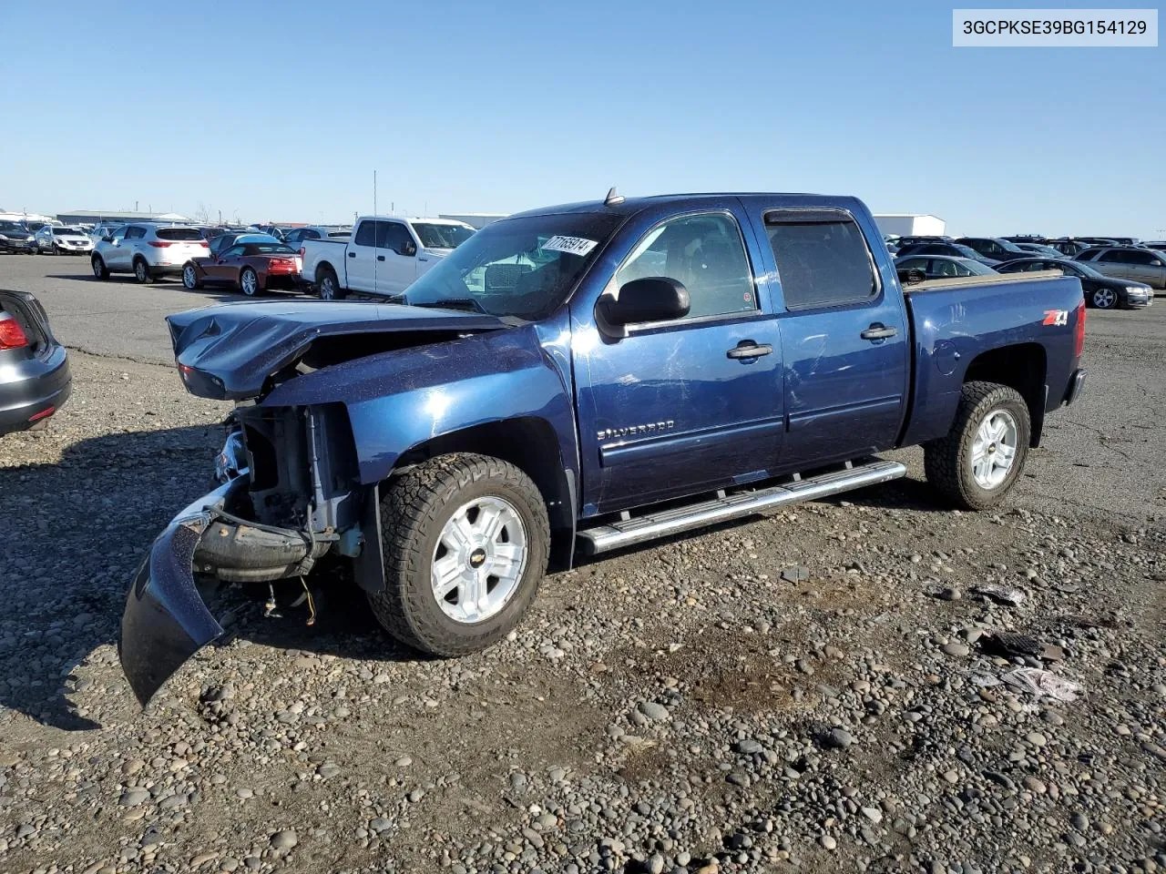 3GCPKSE39BG154129 2011 Chevrolet Silverado K1500 Lt