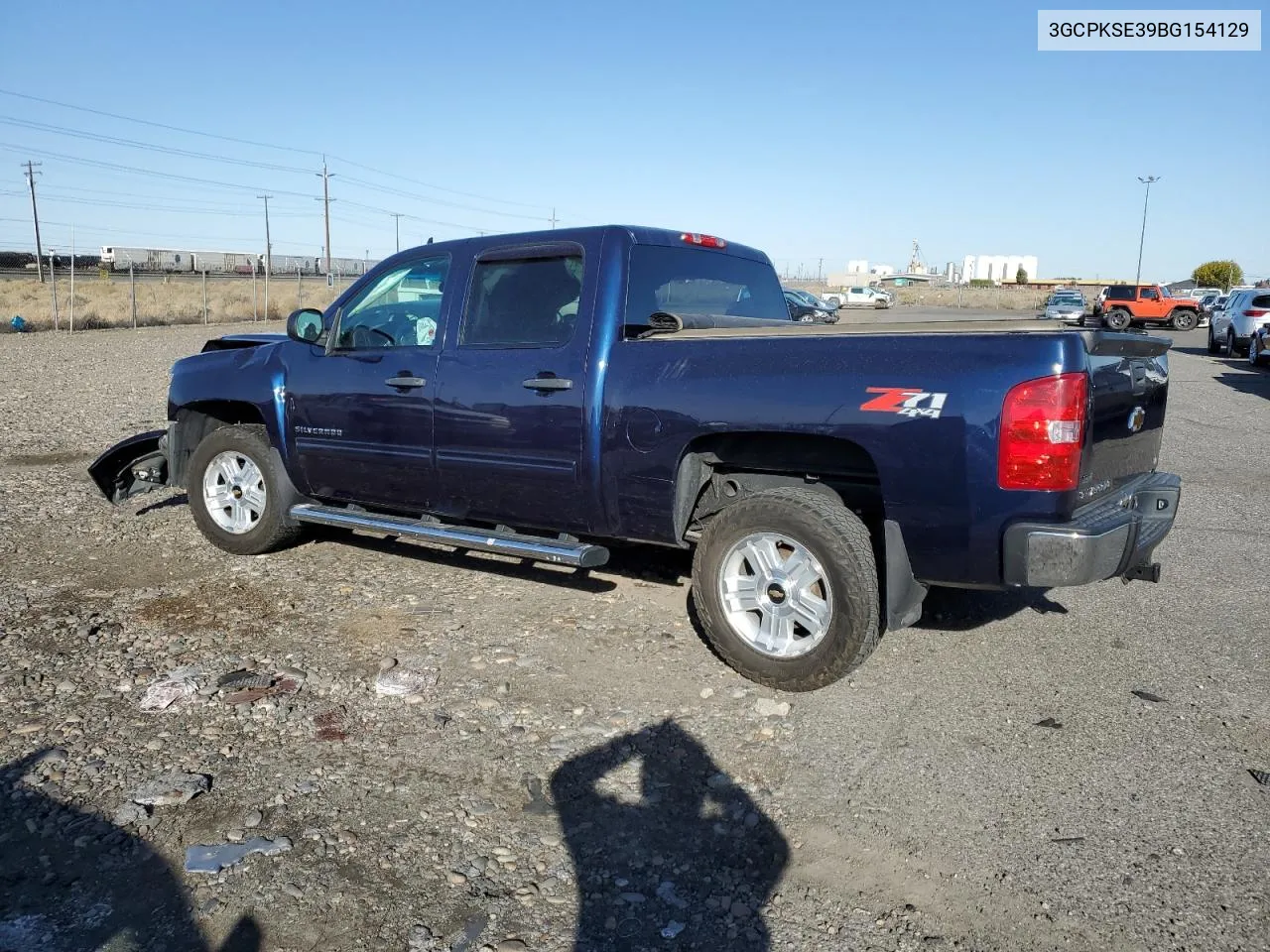 2011 Chevrolet Silverado K1500 Lt VIN: 3GCPKSE39BG154129 Lot: 77165914