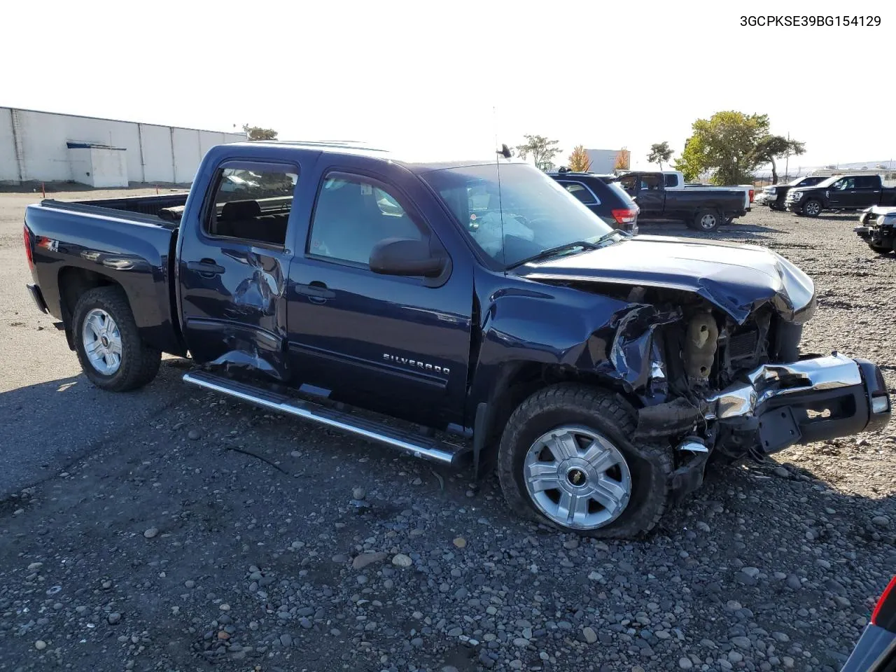 2011 Chevrolet Silverado K1500 Lt VIN: 3GCPKSE39BG154129 Lot: 77165914