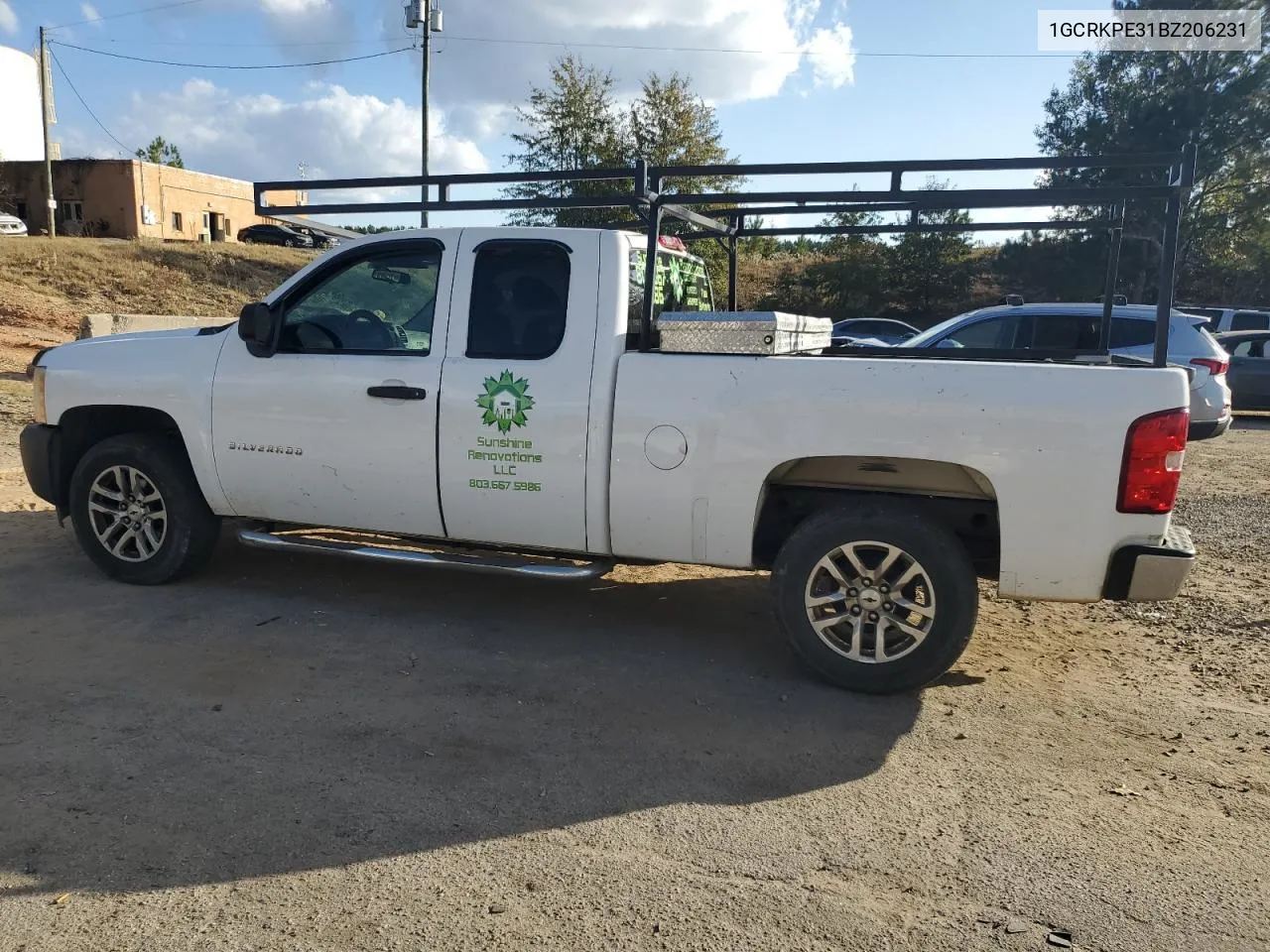 2011 Chevrolet Silverado K1500 VIN: 1GCRKPE31BZ206231 Lot: 77248654