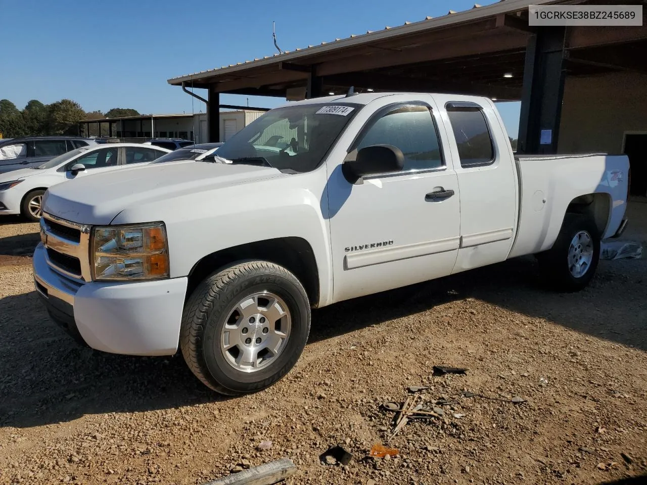 2011 Chevrolet Silverado K1500 Lt VIN: 1GCRKSE38BZ245689 Lot: 77309174