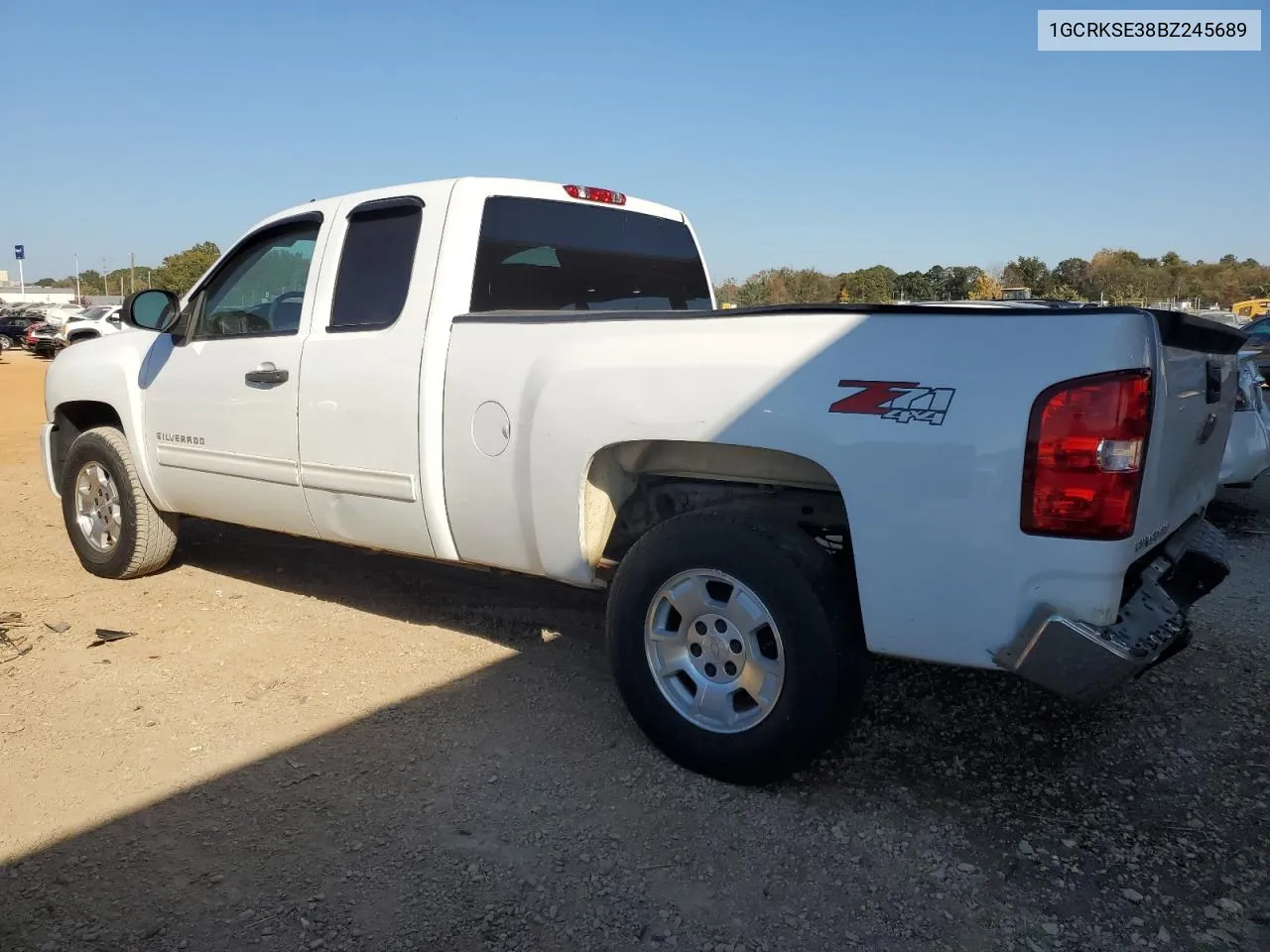 2011 Chevrolet Silverado K1500 Lt VIN: 1GCRKSE38BZ245689 Lot: 77309174