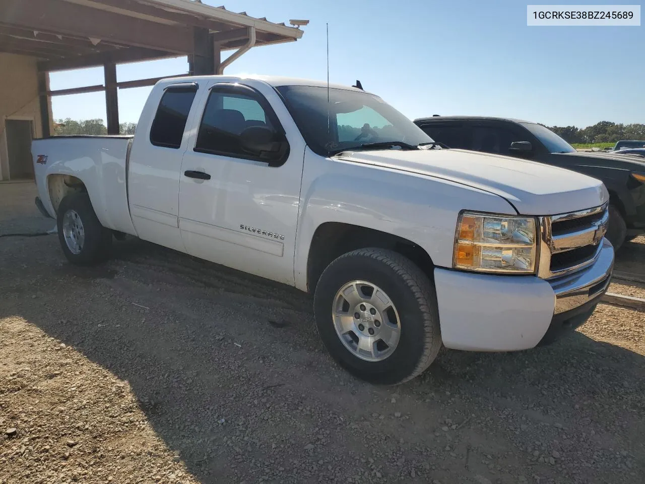 2011 Chevrolet Silverado K1500 Lt VIN: 1GCRKSE38BZ245689 Lot: 77309174