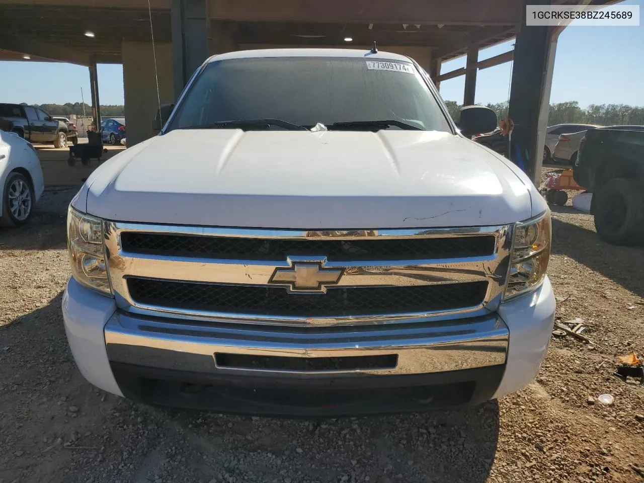 2011 Chevrolet Silverado K1500 Lt VIN: 1GCRKSE38BZ245689 Lot: 77309174