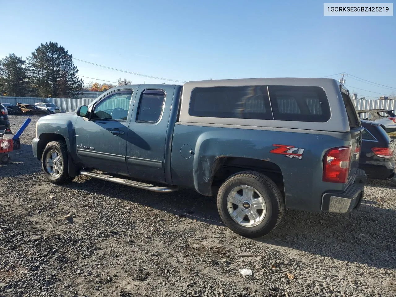 2011 Chevrolet Silverado K1500 Lt VIN: 1GCRKSE36BZ425219 Lot: 77387554