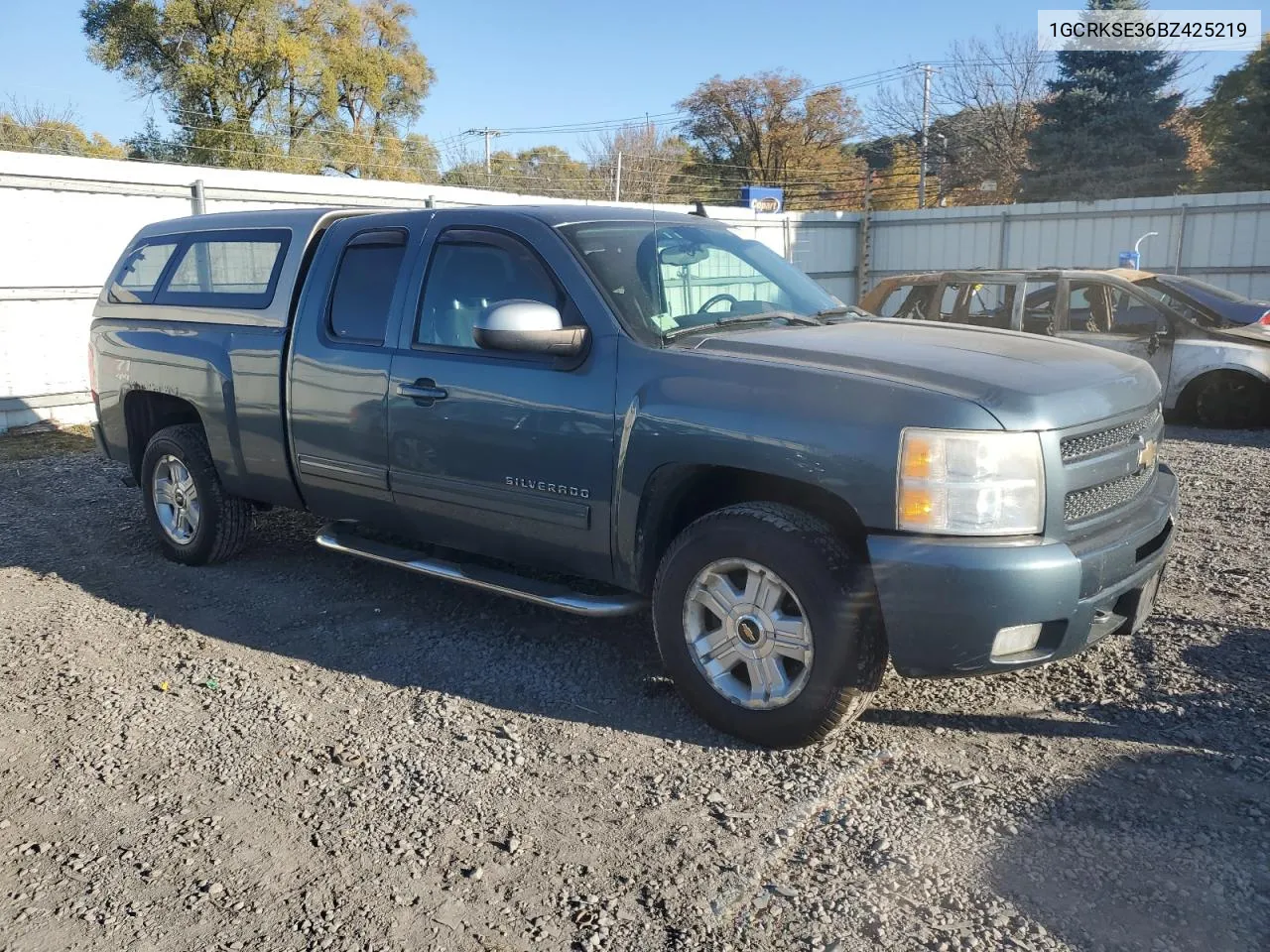 2011 Chevrolet Silverado K1500 Lt VIN: 1GCRKSE36BZ425219 Lot: 77387554