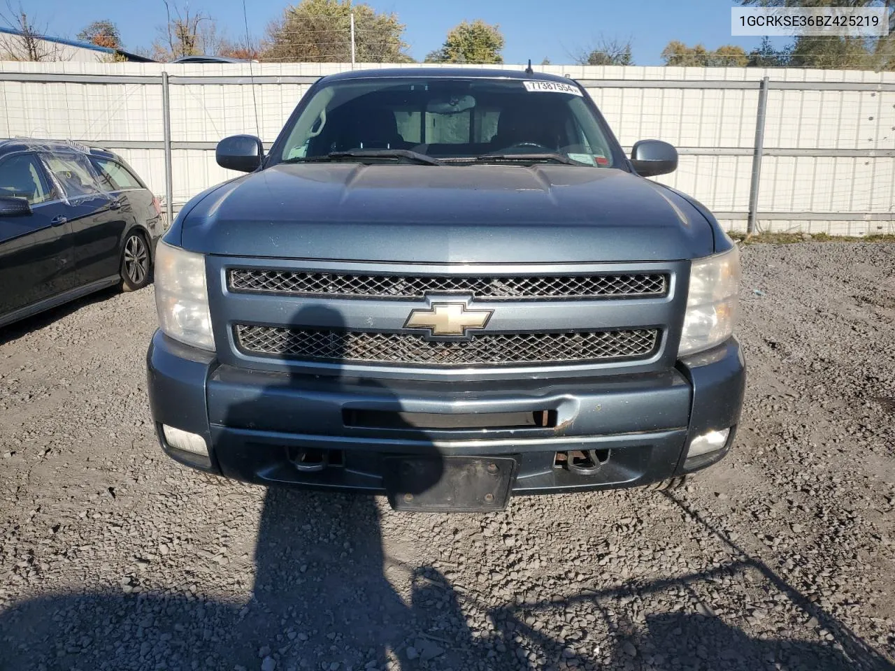 2011 Chevrolet Silverado K1500 Lt VIN: 1GCRKSE36BZ425219 Lot: 77387554