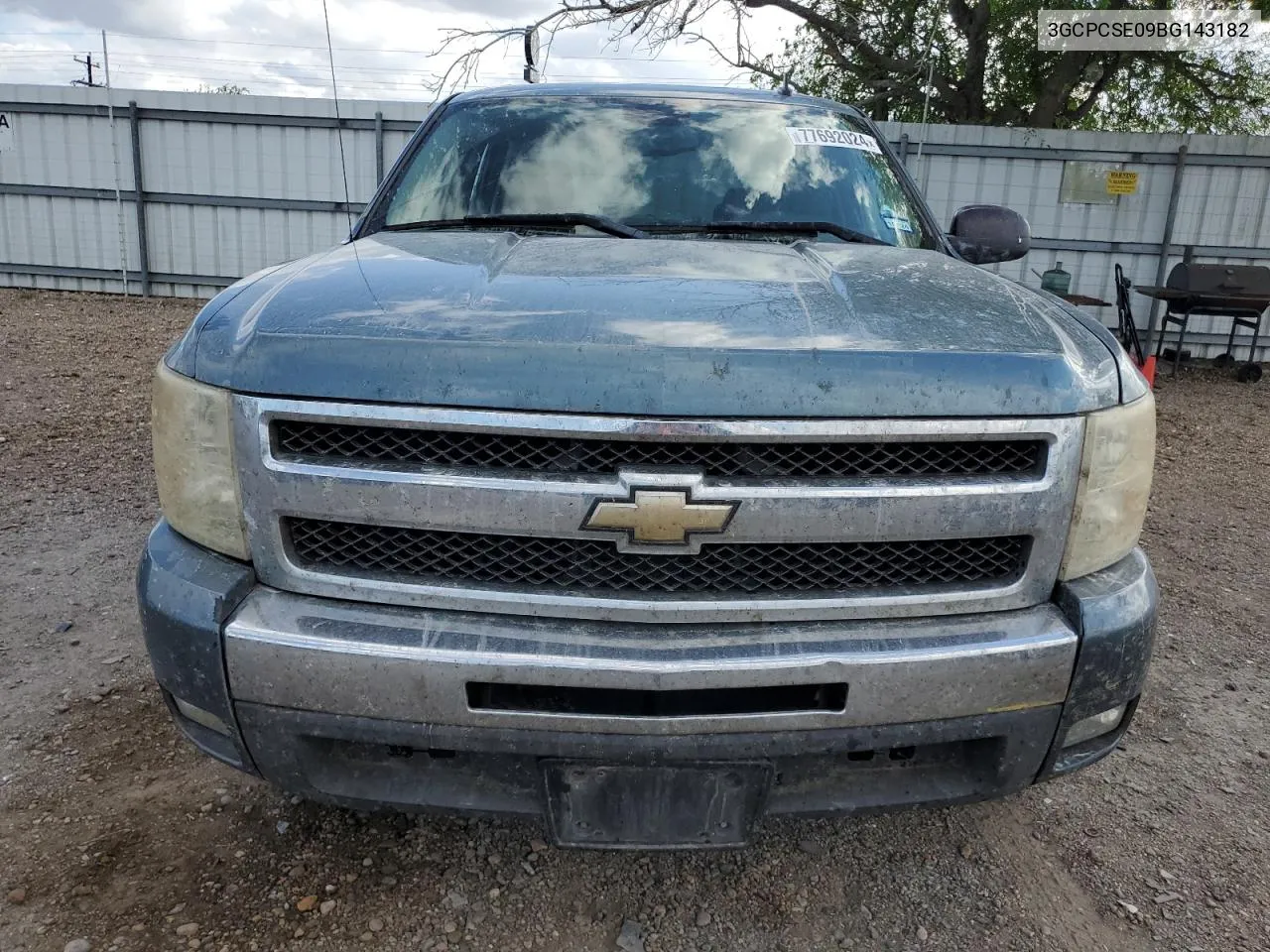 2011 Chevrolet Silverado C1500 Lt VIN: 3GCPCSE09BG143182 Lot: 77692024