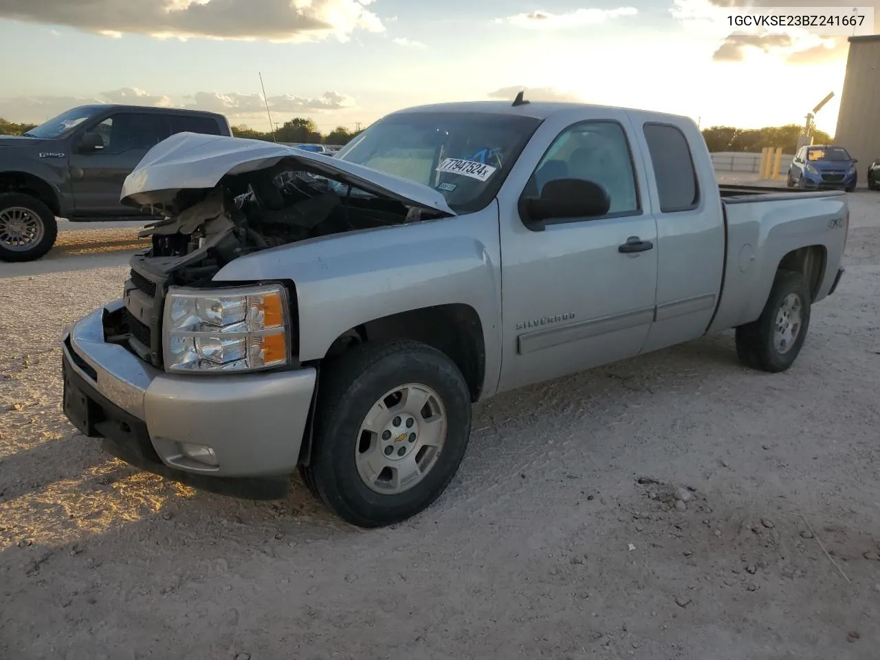 2011 Chevrolet Silverado K1500 Lt VIN: 1GCVKSE23BZ241667 Lot: 77947524