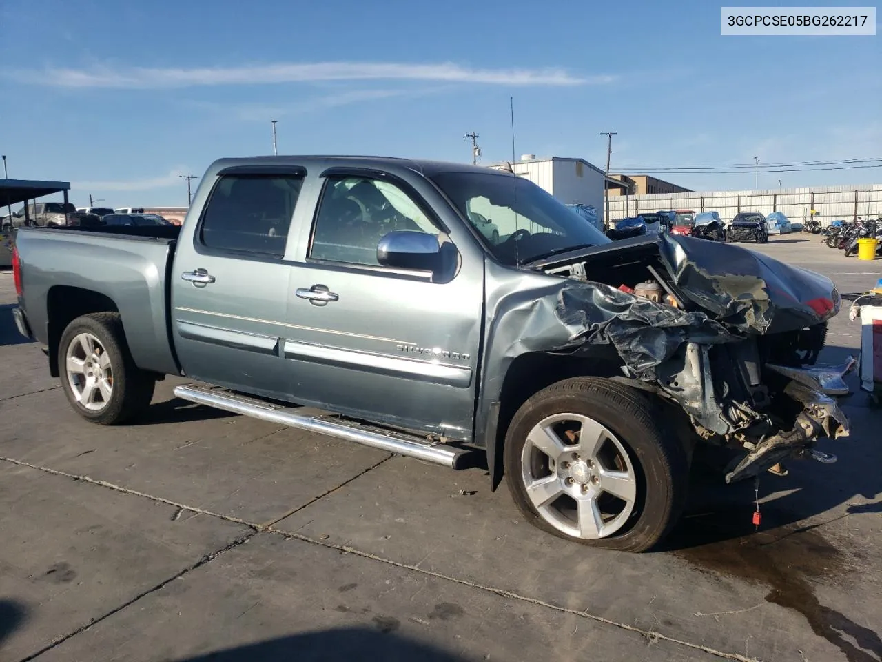 2011 Chevrolet Silverado C1500 Lt VIN: 3GCPCSE05BG262217 Lot: 78000724