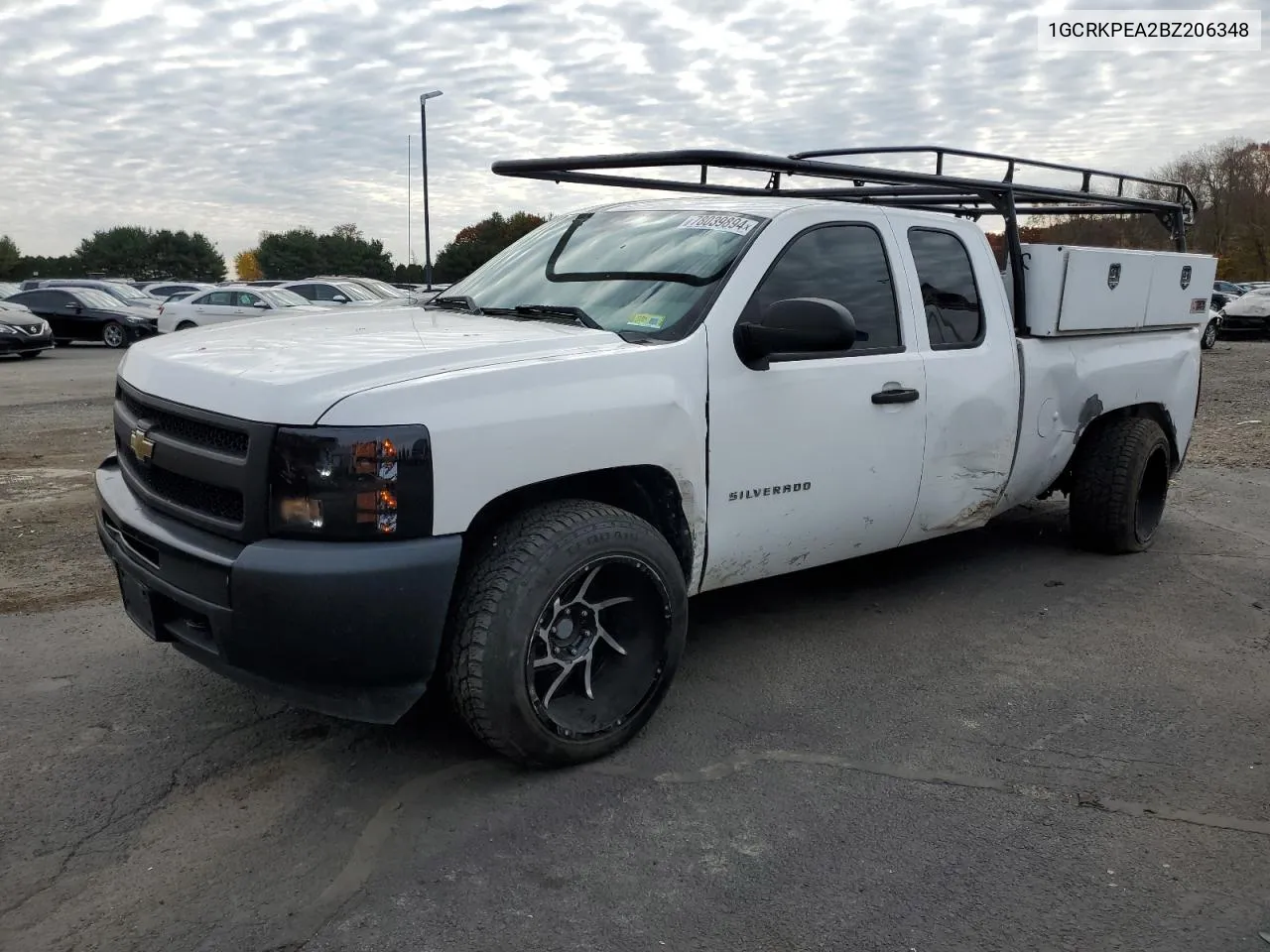 2011 Chevrolet Silverado K1500 VIN: 1GCRKPEA2BZ206348 Lot: 78039894