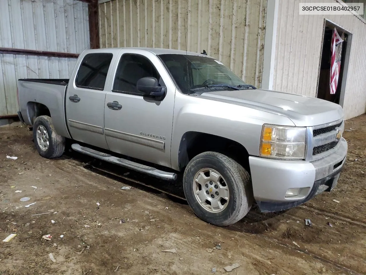 2011 Chevrolet Silverado C1500 Lt VIN: 3GCPCSE01BG402957 Lot: 78051484