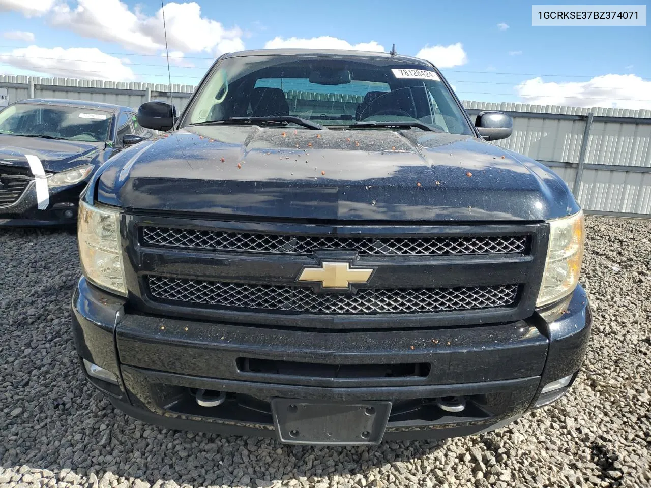 2011 Chevrolet Silverado K1500 Lt VIN: 1GCRKSE37BZ374071 Lot: 78128424