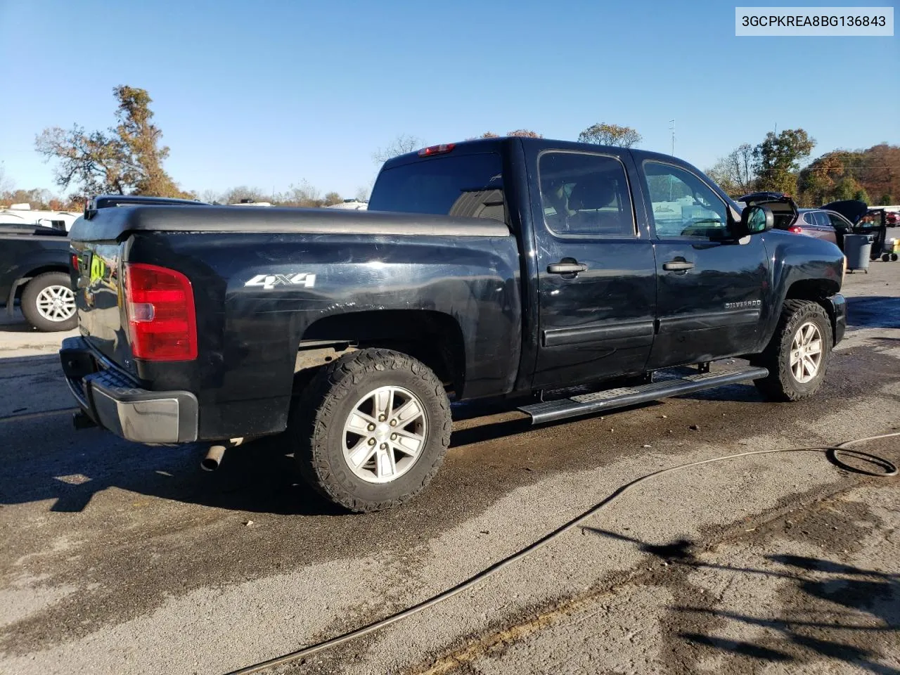 2011 Chevrolet Silverado K1500 Ls VIN: 3GCPKREA8BG136843 Lot: 78201064