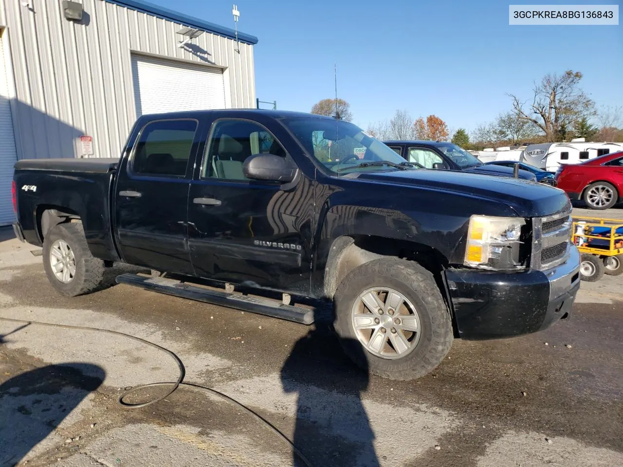 2011 Chevrolet Silverado K1500 Ls VIN: 3GCPKREA8BG136843 Lot: 78201064