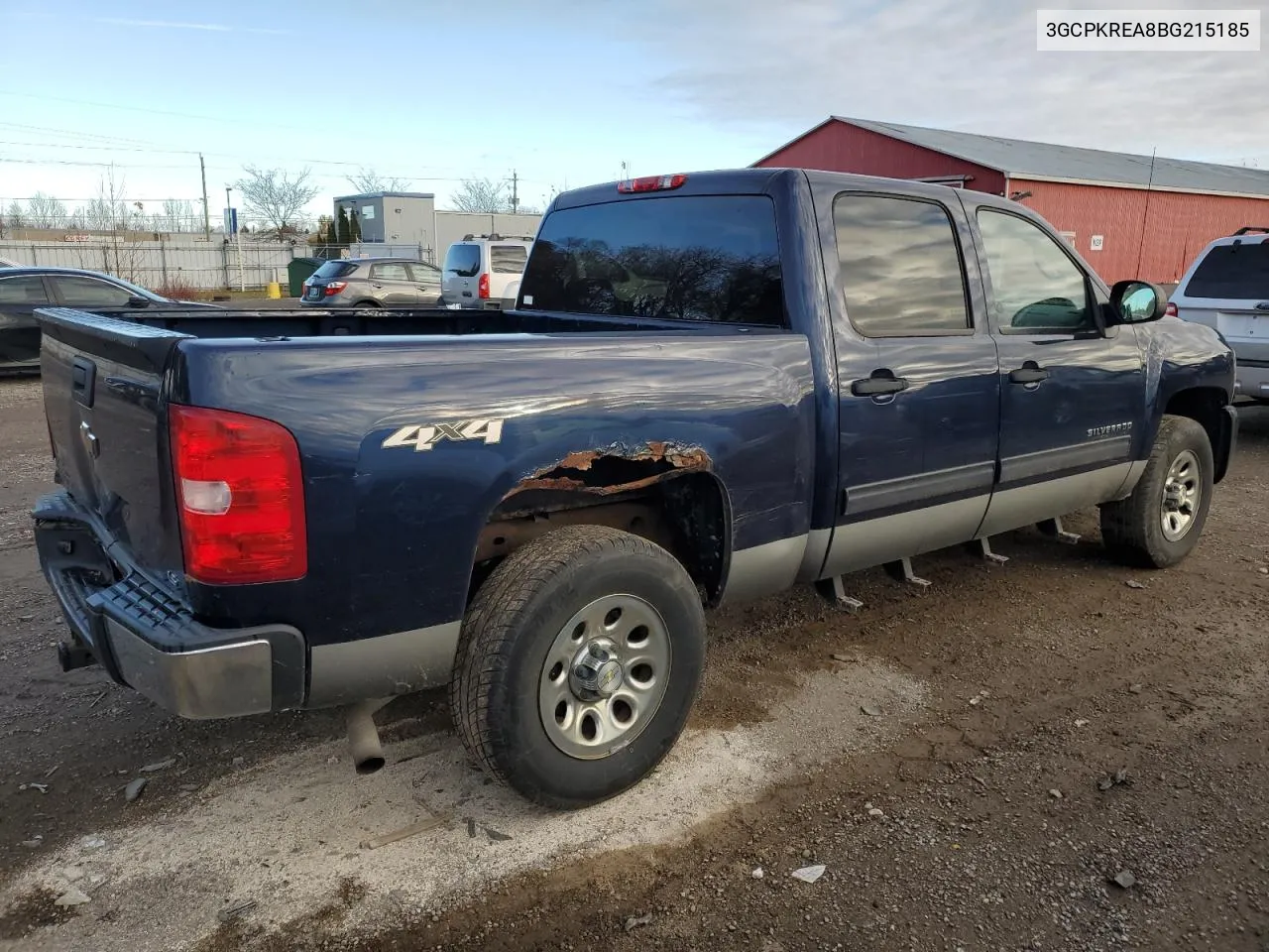 2011 Chevrolet Silverado K1500 Ls VIN: 3GCPKREA8BG215185 Lot: 78220564