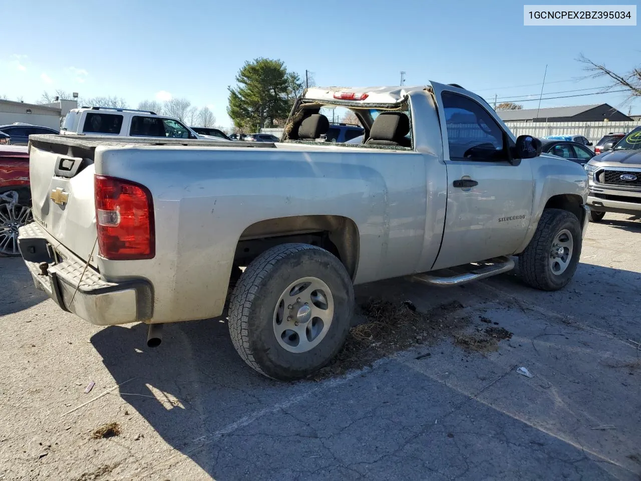 2011 Chevrolet Silverado C1500 VIN: 1GCNCPEX2BZ395034 Lot: 78598854