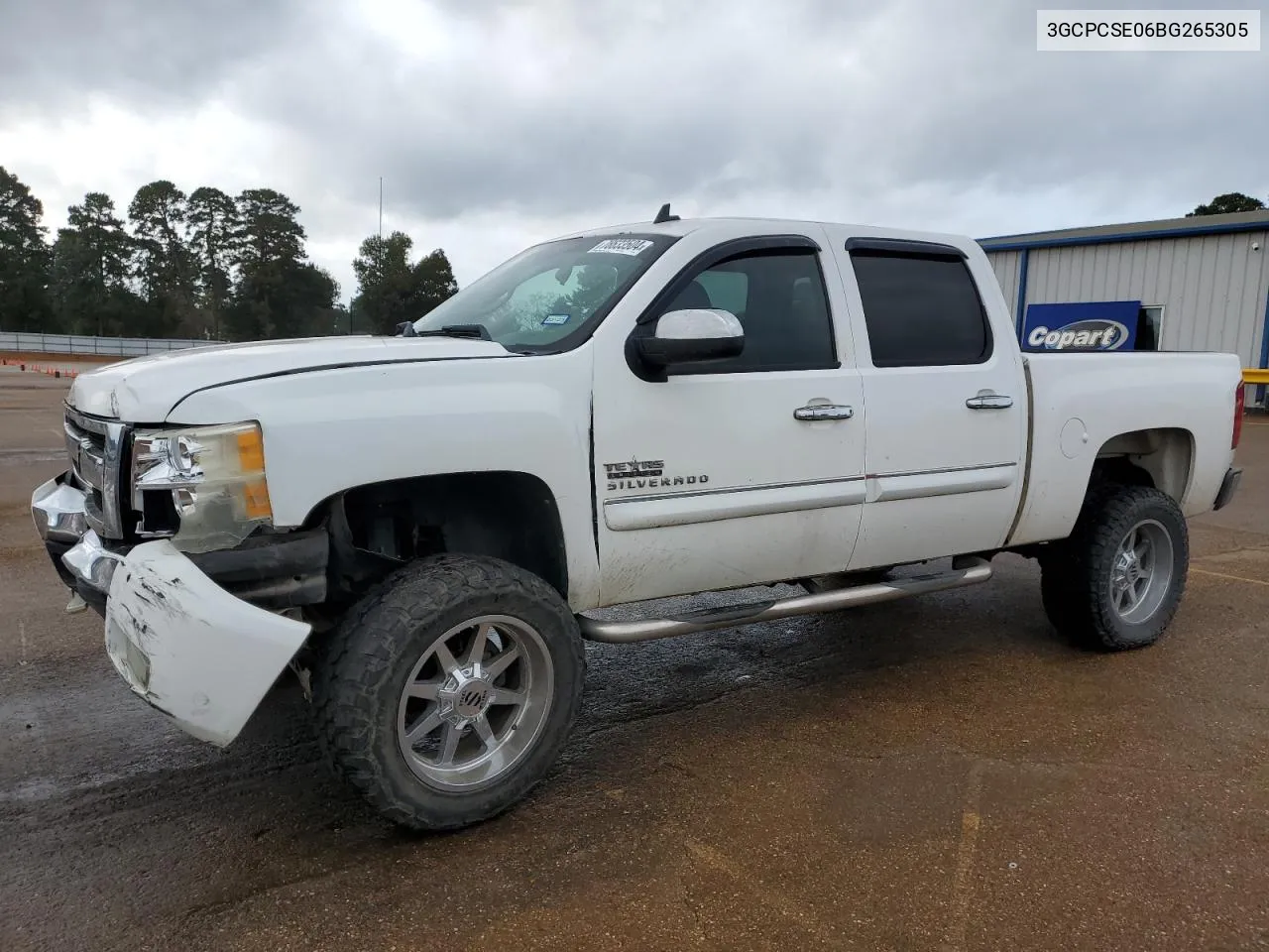 2011 Chevrolet Silverado C1500 Lt VIN: 3GCPCSE06BG265305 Lot: 78633504