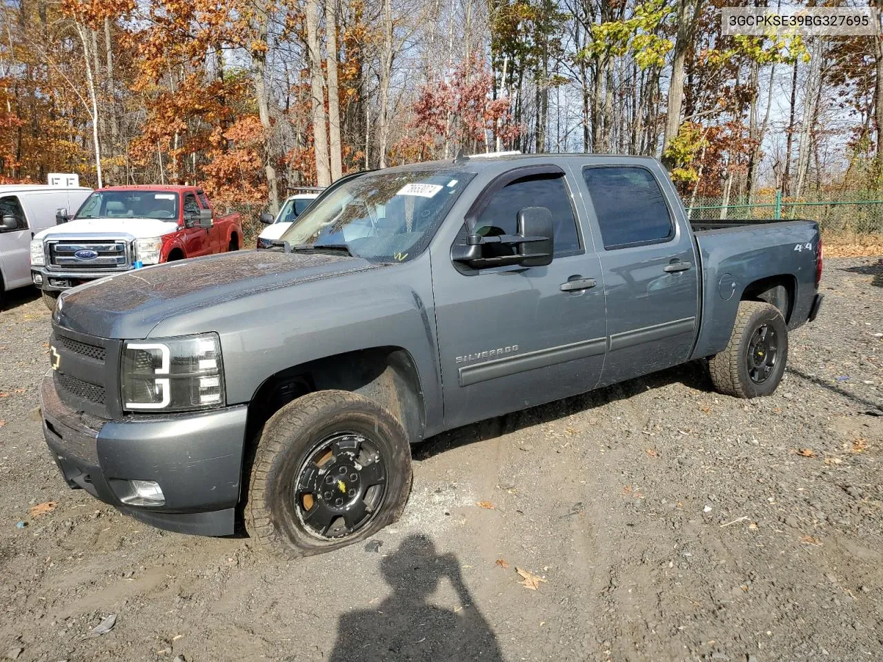 2011 Chevrolet Silverado K1500 Lt VIN: 3GCPKSE39BG327695 Lot: 78653074