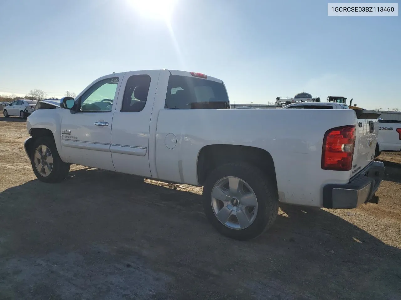 2011 Chevrolet Silverado C1500 Lt VIN: 1GCRCSE03BZ113460 Lot: 78797204