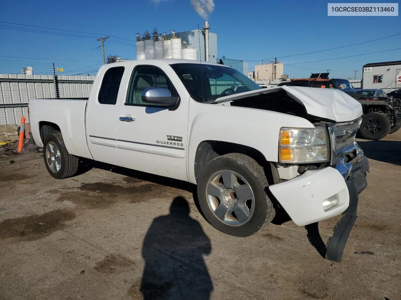 2011 Chevrolet Silverado C1500 Lt VIN: 1GCRCSE03BZ113460 Lot: 78797204