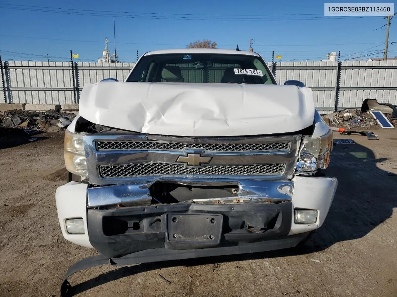 2011 Chevrolet Silverado C1500 Lt VIN: 1GCRCSE03BZ113460 Lot: 78797204